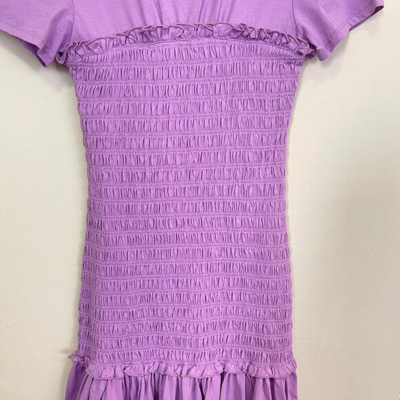 Veronica Beard Smocked Purple Tomlin Mini Dress NEW Size XS - Picture 5 of 6